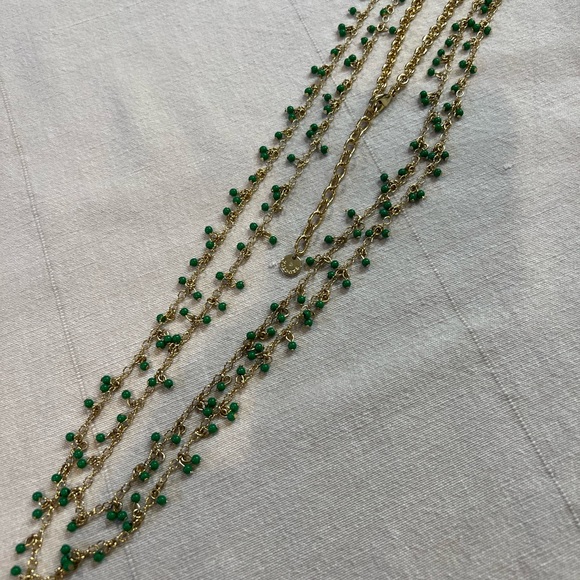 Talbots 14 k plated multi layers Necklace - Picture 5 of 6